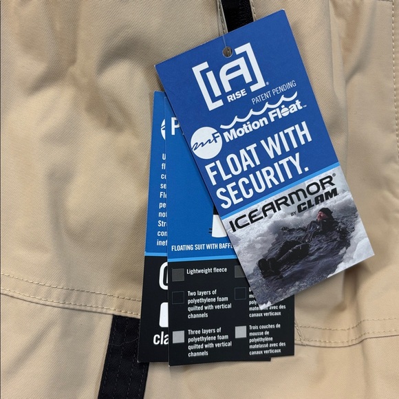 IceArmor Clam Rise Bib w/Motion Float (Doe Skin/Tan) - Size 5XL - Picture 5 of 5